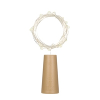 4.5V 0.9W 1.5mètres 15 LED Fil de Cuivre Guirlande Lumineuse Fée 6 Pack Blanc Twistable Pliable Bouchon de Bouteille Atmosphère Lampe IP65 Résistance à l