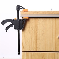 4/6/8 pouces Barre à bois rapide F Poignée de serrage rapide à cliquet Release Squeeze Menuiserie bois Trigger pinces à main plaque à cliquet Bar Tool Clip