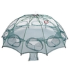 4/6/8/10 trous piège de pêche automatique Portable pliant filet de pêche poisson crevettes méné crabe maille piège Cage