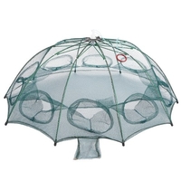 4/6/8/10 trous piège de pêche automatique Portable pliant filet de pêche poisson crevettes méné crabe maille piège Cage