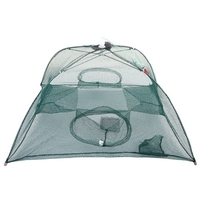 4/6/8/10 trous piège de pêche automatique Portable pliant filet de pêche poisson crevettes méné crabe maille piège Cage