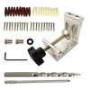 47 pièces Kit de gabarit de poche pour positionneur outil de localisation de poinçon de travail du bois en aluminium robuste