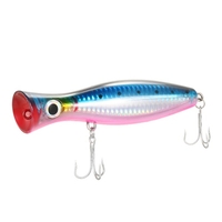 4.7IN Big Popper Lure Bait Hard Baits Fishing Lure Baits Topwater Bait avec des crochets en acier à haute teneur en carbone