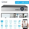 4CH 1080P Pleine définition hybride AHD / ONVIF IP / Analogique / TVI / CVI / DVR Enregistreur vidéo numérique CCTV DVR P2P Surveillance à distance par téléphone pour système de système de surveillance de sécurité du bureau à domicile Kit Camé