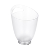 4L haute capacité 4 LED RVB Lampe de lumière Seau à glace Conception de courbe Changement de couleur automatique / Couleur statique Alimentation par batterie / Fonctionnement par USB Résistance à l