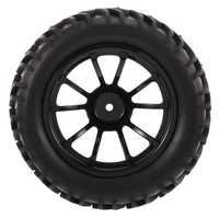 4PCS 1/10 pneu hors route Double V bande de roulement motif 10 rayons Rim pour 1/10 HSP HPI Redcat RC4WD RC Monster Truck