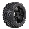 4PCS 1/10 RC Off-road Pneu Nail Bloc de bande de roulement motif à cinq branches étoile Rim pour 1/10 HSP HPI Redcat RC4WD RC Buggy
