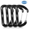 4pcs 12KN mousqueton à verrouillage Twist mousqueton gratuit