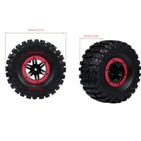 4pcs 135mm 2, 2 pouces jante caoutchouc roue de pneu de pneu pour voiture RC Traxxas HSP Redcat RC4WD Tamiya Axial SCX10 D90 HPI RC Rock Crawler