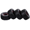 4pcs 135mm roue de pneu gonflable en caoutchouc de jante de 2, 2 pouces jante