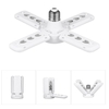 4pcs 36W 6000LM 6500K E27/B22 LED Plafonniers de Garage avec 4 Panneaux Réglables