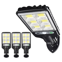 4pcs 72cob solaire alimenté mur lumière PIR capteur de mouvement lumières avec télécommande