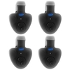4pcs alarme de morsure de pêche électronique avec indicateur de lumières LED sonores alarmes de morsure de poisson
