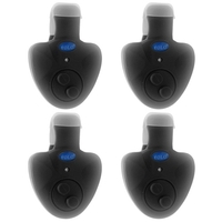 4pcs alarme de morsure de pêche électronique avec indicateur de lumières LED sonores alarmes de morsure de poisson