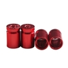 4pcs couvercle de la tige de valve de pneu bouchons en aluminium roue de voiture bouchon de valve de pression d