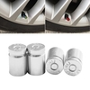 4pcs couvercle de la tige de valve de pneu bouchons en aluminium roue de voiture bouchon de valve de pression d