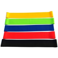 4pcs Ensemble de matériel de yoga Disques Curseurs de base Résistance Boucle Bande Exercice Sangle de latex Parfait Noyau abdominal Formation Gym Yoga Pilates Rehab Kit