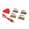 4pcs GoolRC 500mAh 3.7V 25C LiPo Batterie avec Chargeur USB 4 en 1 pour Syma X5 X5SW X5C X5C-1 RC Quadcopter