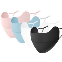 4PCS lavable réutilisable cyclisme masque facial respirant Protection UV demi visage bouche masque pour hommes femmes en plein air exercice vélo course