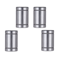4pcs LM8UU 8 mm intérieur Dia caoutchouc linéaire à billes pour Bushing RepRap Prusa i3 Anet Imprimante 3D