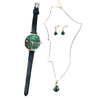 4pcs montre femme collier boucles d