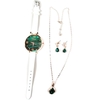 4pcs montre femme collier boucles d