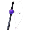 4pcs montre femme collier boucles d