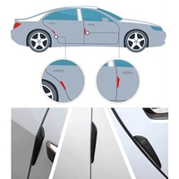 4pcs protecteur de côté universel de porte de voiture pare-chocs de bord de protection bandes anti-égratignures anti-collision corps autocollant garniture pour réparation entretien décoration