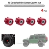 4pcs RC voiture roue Center Center Cap M4 écrou en métal pour 1/10 RC Crawler Traxxas HSP Redcat Rc4wd Tamiya Axial scx10 D90 HPI