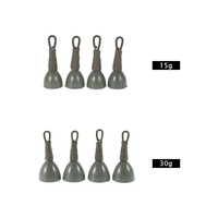 4pcs Retour Leads Poids Ligne de pêche Clips sécurisés Tackle Wear Accessoire Nano-revêtement résistant à la conception