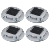 4PCS solaire alimenté 8LEDs au sol allée lumière pont lampe