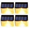4PCS Solaire Papillons Lumière Ombre Applique Murale Décoration De Paysage Extérieur