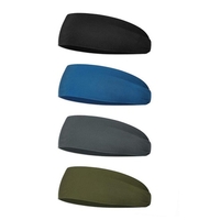 4pcs Sport Bandeau Hommes Femmes Fitness Bandeau Anti-humidité Élastique Bandeau Respirant Antidérapant Mouchoir pour Courir Yoga Randonnée Cyclisme