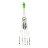 4PCS Umbrella Fishing Baits Lures Bass Fishing Rigs Five Arm Blades Wire Multi Lure Rig Kit avec Barrel Swivels