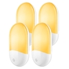 4pcs veilleuse LED plug-in capteur de lumière intelligent veilleuse