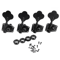 4R noir Tuners basse électrique Machine dirige Tuning Pegs Set de clés