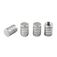 4x Aluminium Air Pression Valve Cap Tire Roue Jantes Stem Valve Cap Couverture De Pneu De Voiture Capuchon De Camion