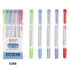 5 couleurs double pointe surligneur stylos large ciseau et pointe fine marqueur stylo pour pour les élèves des écoles bureau fournitures pour la maison
