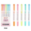 5 couleurs double pointe surligneur stylos large ciseau et pointe fine marqueur stylo pour pour les élèves des écoles bureau fournitures pour la maison