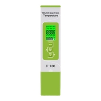 5 en 1 TDS / EC / SEL / SG / Compteur de température Testeur de moniteur de qualité de l