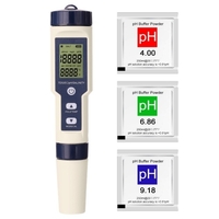 5 en 1 testeur combiné multi-paramètres professionnel PH / EC / TDS / salinité / thermomètre testeur multifonction numérique testeur de qualité de l