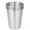 5 pcs / ensemble Bonne Qualité 304 En Acier Inoxydable Bière Tasse De Vin Incassable Enfant Tasse À Bière Bière Pinte Tasses
