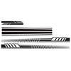 5 Pcs Autocollants De Voiture Autocollant De Corps Stickers Rayures De Voiture Côté Porte Corps Capot Rétroviseur Decal Autocollants Ensemble Racing
