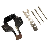 5 PCS Fer Tronçonneuse Aiguiseur Meulage Bit Clé Kit Perceuse Affûteuse Électrique Grinder Polit Scie Chaînes Outil De Forage Accessoires Ensemble