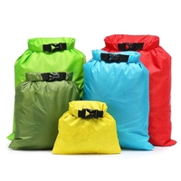 5 PCS Sac Étanche Ensemble De Stockage Roll Top Top Sac Sec Ensemble pour Patinage Camping Nautisme Voile Surf Pêche