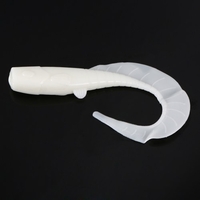 5 pièces 8 cm 12g pêche leurres souples leurres de pêche basse ver appât vers blancs leurres pour eau salée eau douce