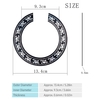 5 pièces autocollants de trou sonore rond PVC Sound Hole Guard Pâte Sound Hole Protection Board auto-adhésif Sound Hole Ring pour guitares classiques de 39 pouces