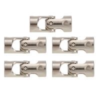 5 pièces en acier inoxydable 4 à 4mm accouplements à Cardan à Joint universel en métal pour voiture RC et bateau D90 SCX10 RC4WD