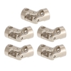 5 pièces en acier inoxydable 5 à 5mm accouplements à Cardan à Joint universel en métal pour voiture RC et bateau D90 SCX10 RC4WD
