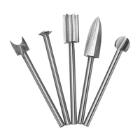 5 pièces ensemble de forets de gravure sur bois forets de gravure HSS bricolage outils de sculpture sur bois accessoires